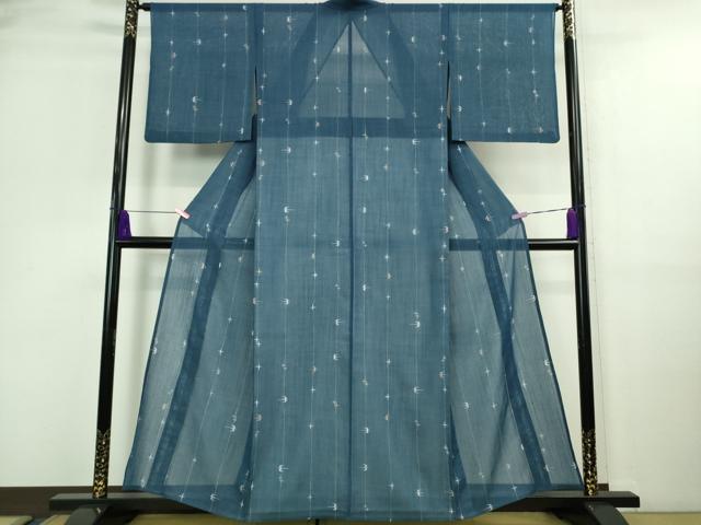平和屋着物＊極上 夏物 洗える最高級着物 ＜英＞はなぶさ謹製 小紋 絣文様 逸品 DZAA9640kh5