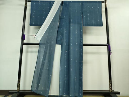 平和屋着物＊極上 夏物 洗える最高級着物 ＜英＞はなぶさ謹製 小紋 絣文様 逸品 DZAA9640kh5