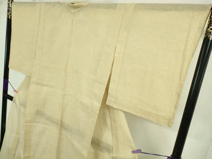 平和屋着物＊極上 夏物 本場小千谷ちぢみ 麻 色無地 蒸栗色 逸品 未使用 DZAA9643kh5