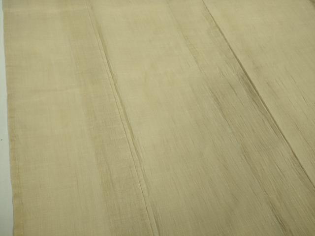 平和屋着物＊極上 夏物 本場小千谷ちぢみ 麻 色無地 蒸栗色 逸品 未使用 DZAA9643kh5