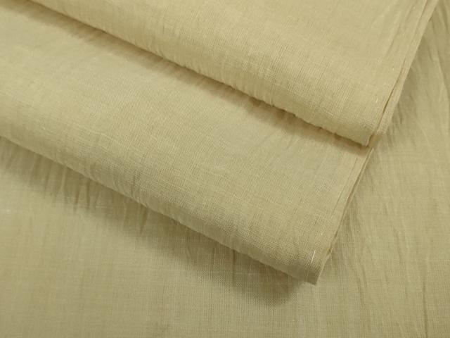 平和屋着物＊極上 夏物 本場小千谷ちぢみ 麻 色無地 蒸栗色 逸品 未使用 DZAA9643kh5