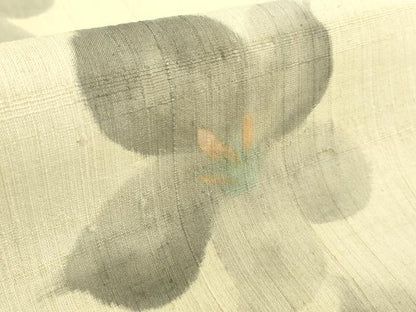 平和屋着物＊極上 夏物 生紬 手描き 舞花文 逸品 DZAA9648kh5
