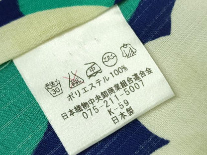 平和屋着物∴極上 夏物 小紋・浴衣兼用 和風館 セオアルファ 花尽くし 洗える着物 逸品 DZAA9649kh5