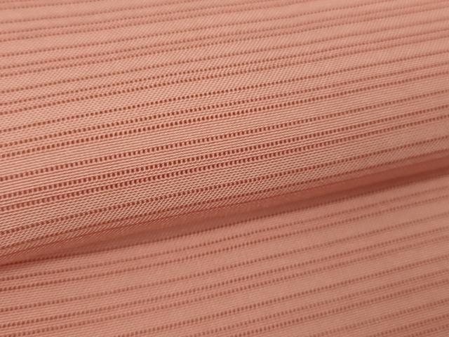 平和屋着物＊極上 夏物 色無地 変わり絽 甚三紅色 逸品 DZAA9651kh5