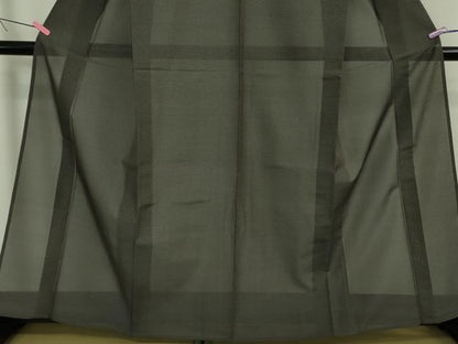 平和屋本店＊極上 夏物 本場大島紬 夏大島 100亀甲 総詰め 黒橡色地 逸品 未使用 DZAA9652kh5