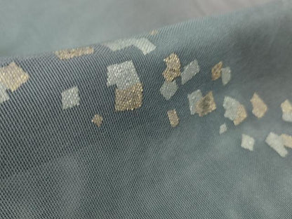 平和屋着物▽極上 訪問着 無双 紗袷 紗×紗 箔散らし 暈し染め 金銀彩 逸品 未使用 DZAA9655kh5
