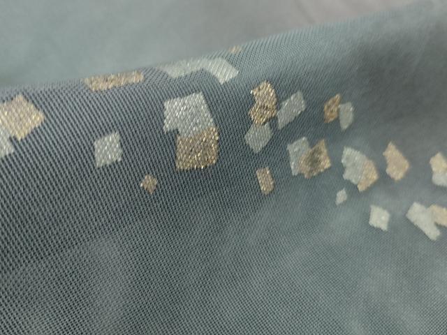 平和屋着物▽極上 訪問着 無双 紗袷 紗×紗 箔散らし 暈し染め 金銀彩 逸品 未使用 DZAA9655kh5