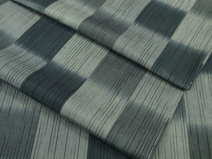 平和屋着物▽極上 紬 単衣 市松文様 逸品 未使用 DZAA9660kh5