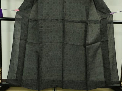 平和屋本店＊極上 夏物 石川県指定無形文化財 能登上布 本麻手織上布 亀甲花文 青褐色地 逸品 DZAA9672kh5