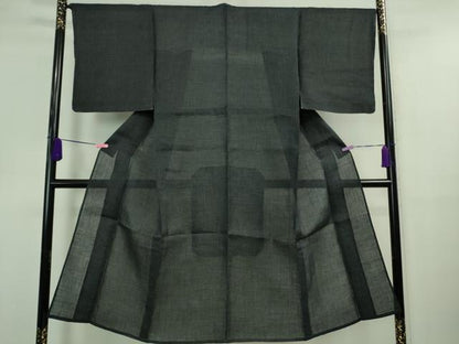 平和屋着物＊極上 夏物 男性 石川県指定無形文化財 能登上布 本麻手織上布 逸品 未使用 DZAA9673kh5