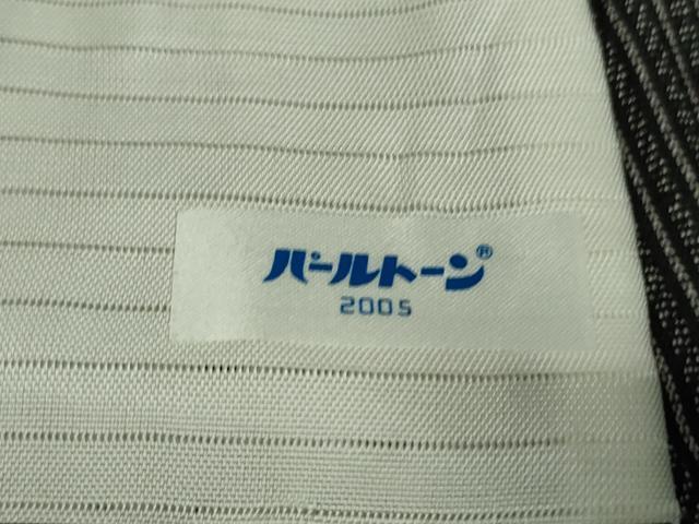 平和屋着物＊極上 夏物 紗紬 縞 黒地 逸品 DZAA9681kh5