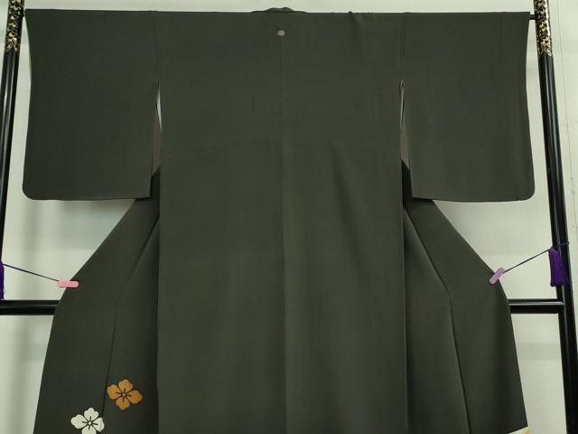 平和屋本店■極上　銀座　志ま亀　訪問着　花菱　蝉色地　たとう紙付き　逸品　DZAA9687kh5