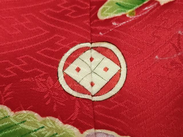 平和屋本店■極上　銀座新松　振袖　友禅　駒刺繍　風景花文　金彩　逸品　DZAA9694kh5