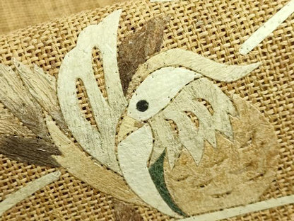 平和屋本店＊極上 夏物 科布 蓑虫工芸作家 田尾笛秋 八寸名古屋帯 流水鴛鴦 逸品 DZAA9700kh5