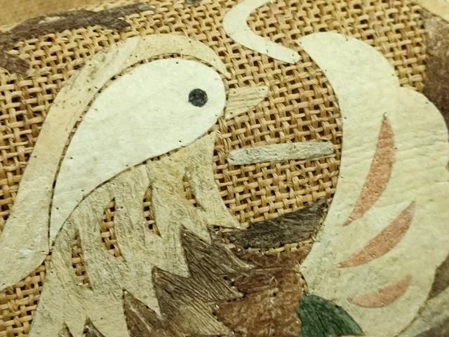 平和屋本店＊極上 夏物 科布 蓑虫工芸作家 田尾笛秋 八寸名古屋帯 流水鴛鴦 逸品 DZAA9700kh5