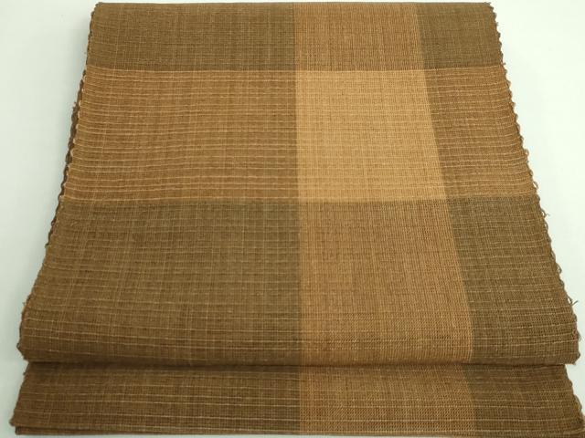 平和屋着物＊極上 夏物 八寸名古屋帯 格子 紙布 逸品 DZAA9704kh5