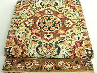 平和屋本店■最高級　明綴れ　全通柄袋帯　正倉院花文　金糸　逸品　DZAA9749kh5