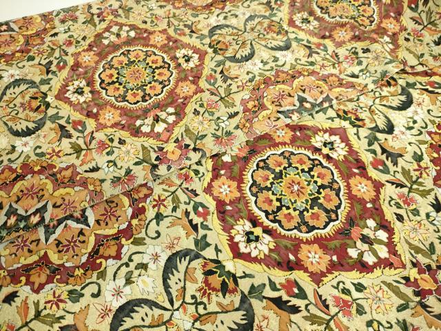 平和屋本店■最高級　明綴れ　全通柄袋帯　正倉院花文　金糸　逸品　DZAA9749kh5