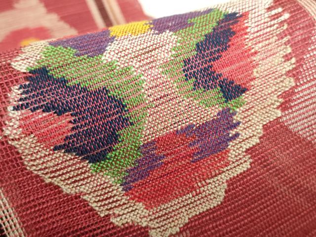 平和屋着物＊極上 夏物 1854年創業 帯屋捨松 八寸名古屋帯 抽象文様 逸品 未使用 DZAA9759kh5