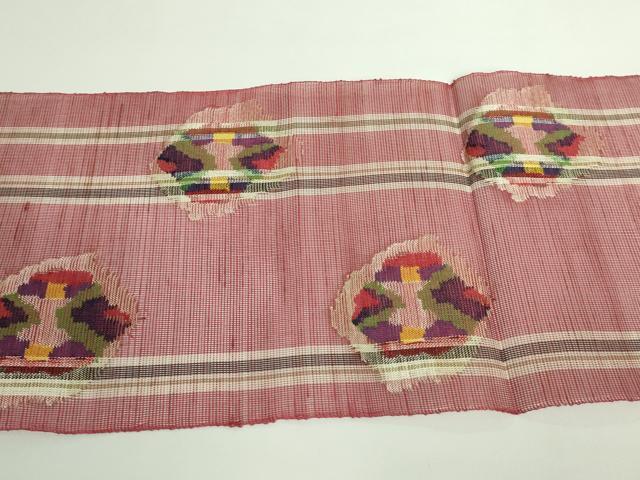 平和屋着物＊極上 夏物 1854年創業 帯屋捨松 八寸名古屋帯 抽象文様 逸品 未使用 DZAA9759kh5