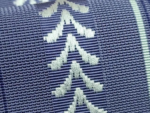 平和屋着物＊極上 夏物 本場筑前博多織 つけ帯 紗献上 紫苑色地 逸品 DZAA9762kh5