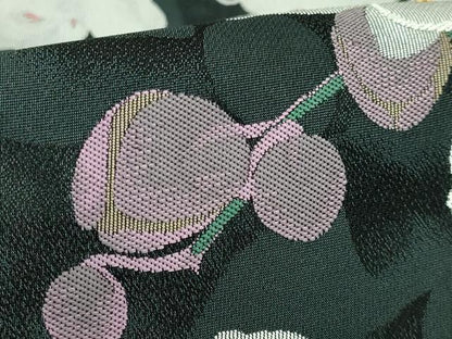 平和屋着物■極上　六通柄袋帯　胡蝶蘭　黒地　金糸　逸品　DZAA9771kh5