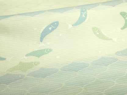 平和屋着物＊極上 夏物 西陣 川島織物 九寸名古屋帯 魚 逸品 DZAA9779kh5