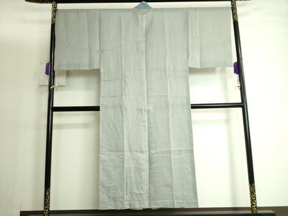 平和屋着物＊夏物 男性 長襦袢 麻 青白橡色地 逸品 DZAA9796kh5