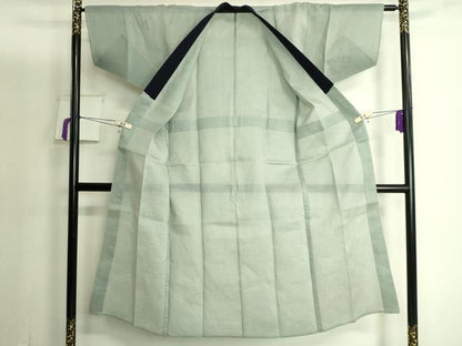 平和屋着物＊夏物 男性 長襦袢 岩井茶色地 麻 逸品 DZAA9797kh5