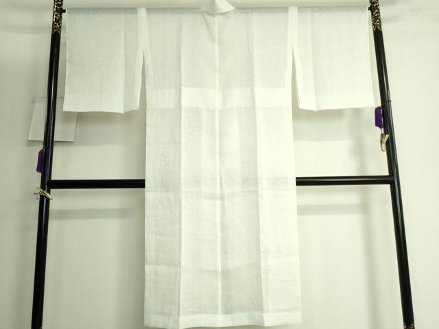 平和屋着物＊夏物 長襦袢 草花紋紗 麻 逸品 DZAA9799kh5