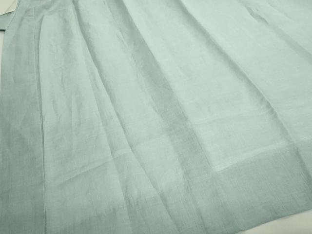 平和屋本店＊夏物 銀座もとじ 小千谷本麻上布 長襦袢 水色地 証紙・たとう紙付き 逸品 DZAA9802kh5