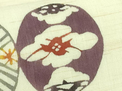 平和屋着物＊極上 夏物 九寸開き名古屋帯 紅型 絹麻 逸品 DZAA9805kh5