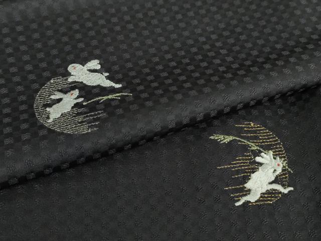 平和屋着物●上質な小紋　刺繍　兎　うさぎ　さが美扱い　正絹　逸品　未使用　AABH4573ck 平和屋着物○世界的人形師 辻村寿三郎 ジュサブロー 訪問着 兎 正絹