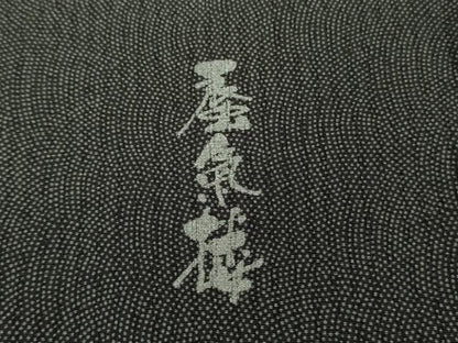 平和屋着物▽極上 江戸小紋 訪問着 単衣 蜃気楼 鮫小紋柄 縞 暈し染め 逸品 未使用 DZAA9833kh5