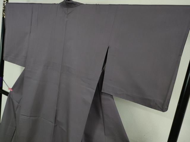 平和屋着物▽極上 色無地 単衣 紫苑色 逸品 未使用 DZAA9836kh5