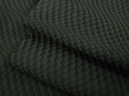 平和屋着物▽極上 お召 単衣 よろけ市松地紋 黒地 逸品 DZAA9837kh5