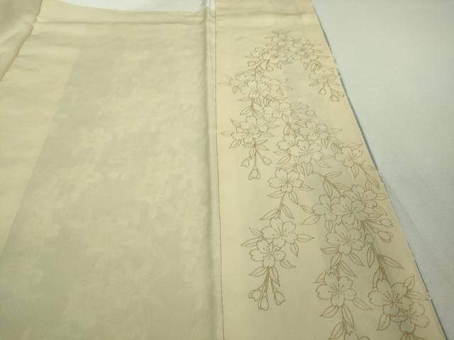 平和屋本店●極上　訪問着　総手刺繍　枝垂れ桜　暈し染め　金糸　逸品　DZAA9851kh5