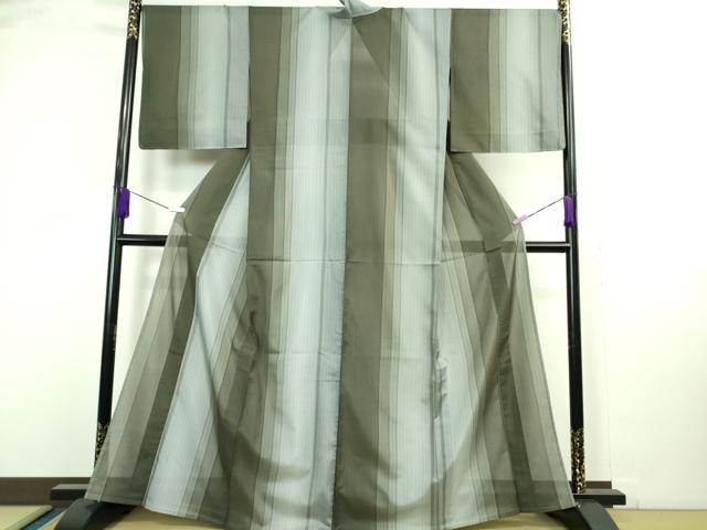 平和屋着物＊極上 夏物 小紋 間道 逸品 未使用 DZAA9857kh5
