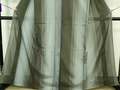 平和屋着物＊極上 夏物 小紋 間道 逸品 未使用 DZAA9857kh5