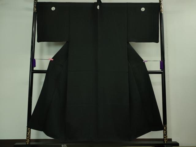 平和屋本店■極上　男性　黒紋付　長羽織・行灯袴セット　逸品　DZAA9875kh5