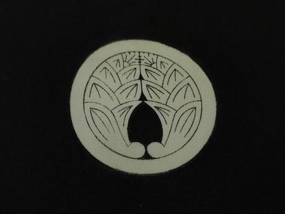 平和屋本店■極上　男性　黒紋付　長羽織・行灯袴セット　逸品　DZAA9875kh5
