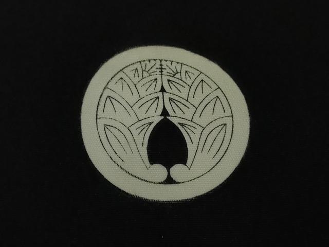 平和屋本店■極上　男性　黒紋付　長羽織・行灯袴セット　逸品　DZAA9875kh5