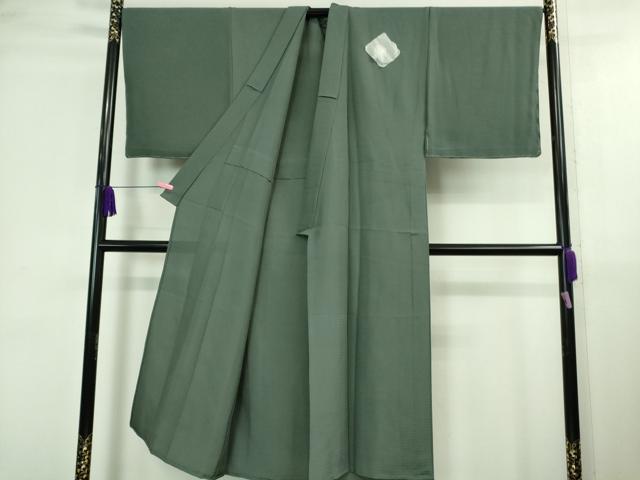 平和屋本店■極上　夏物　男性　色紋付　長羽織セット　絽　豆がら茶色　逸品　未使用　DZAA9883kh5