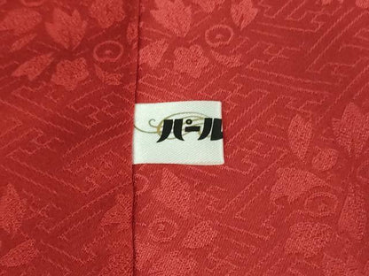 平和屋本店■極上　皇室献上作家　藤井寛　振袖　山路霞に百花の図　金彩　色紙付き　逸品　DZAA9890kh5