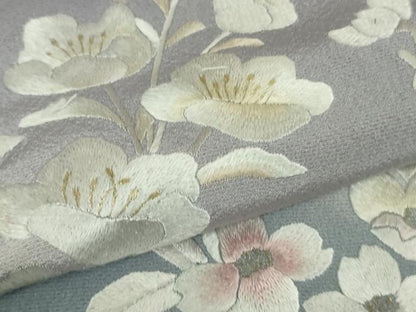 平和屋本店■極上　訪問着　紫翠刺繍　総刺繍　作家物　舞花文　暈し染め　金糸　逸品　DZAA9891kh5