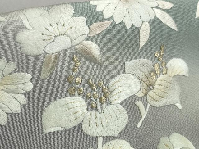 平和屋本店■極上　訪問着　紫翠刺繍　総刺繍　作家物　舞花文　暈し染め　金糸　逸品　DZAA9891kh5