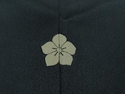 平和屋本店■極上　振袖　友禅　作家物・泰和　松花文　藍鉄色地　逸品　DZAA9893kh5