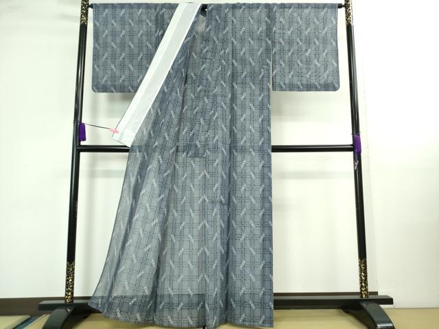 平和屋着物■極上　夏物　本場琉球絣　夏琉球　手おり　知念幸助　証紙付き　逸品　DZAA9901kh5