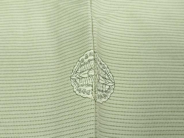 平和屋着物＊極上 夏物 訪問着 刺繍 絽 辻が花 柳鼠色地 暈し染め 金彩 逸品 DZAA9902kh5