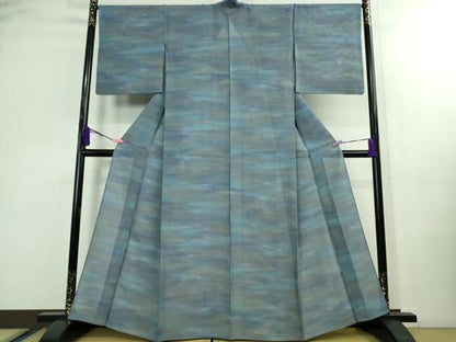 平和屋着物＊極上 夏物 小紋 霞文 暈し染め 逸品 DZAA9903kh5